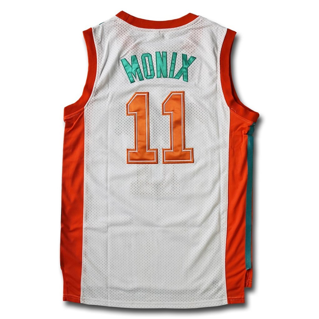 Flint Tropics Ed Monix Basketball Jersey #11 Stitched Green/White