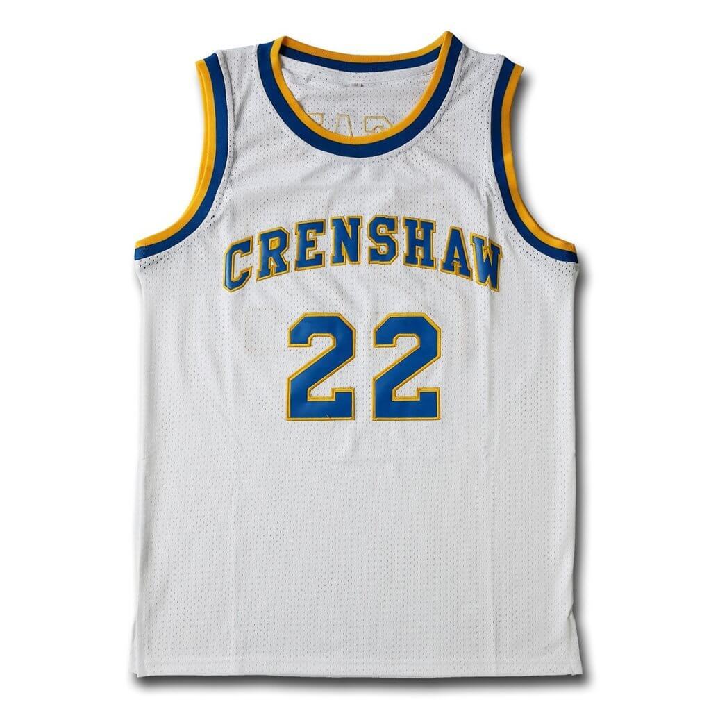 Stitched Zeke McCall #22 Crenshaw Basketball Jersey White