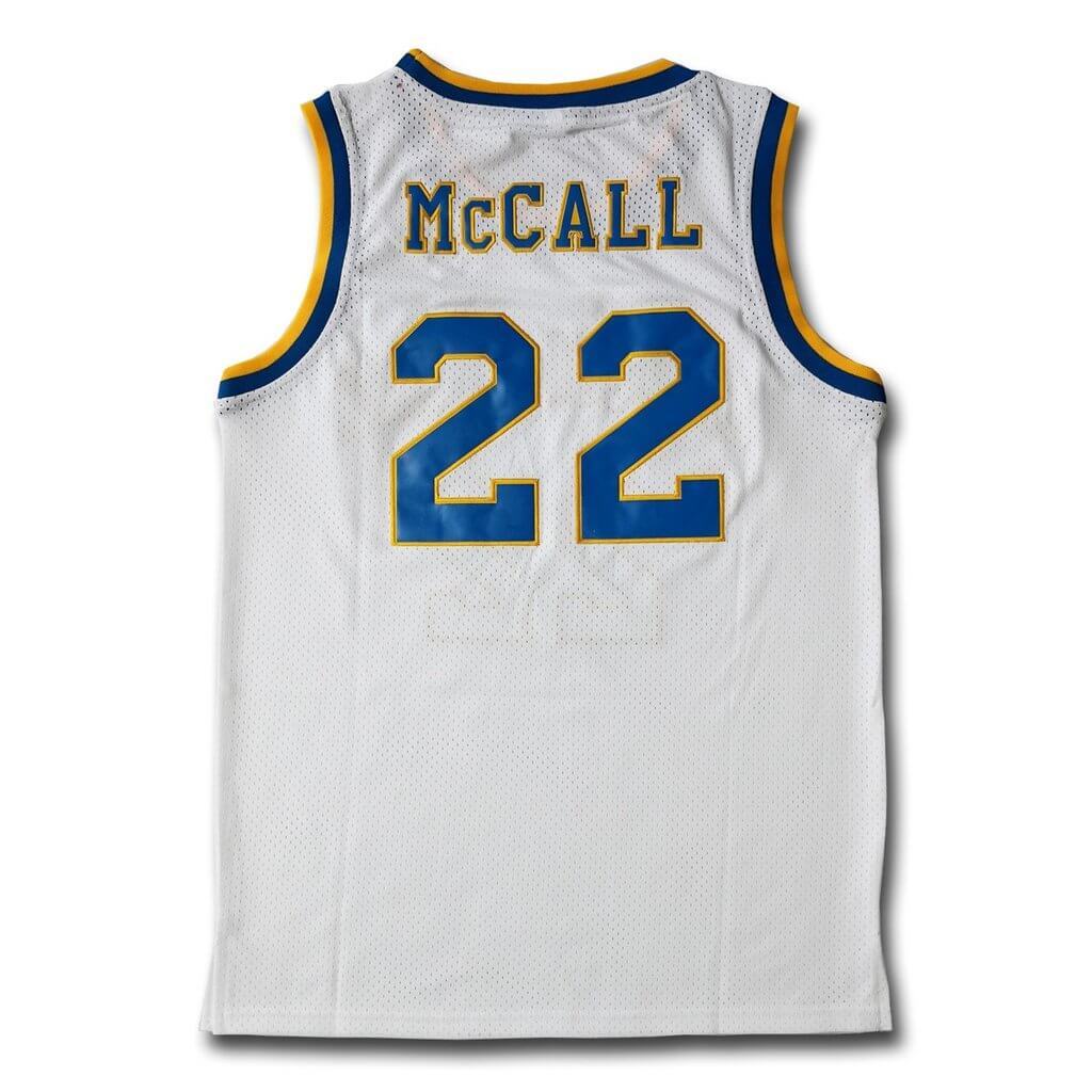 Stitched Zeke McCall #22 Crenshaw Basketball Jersey White